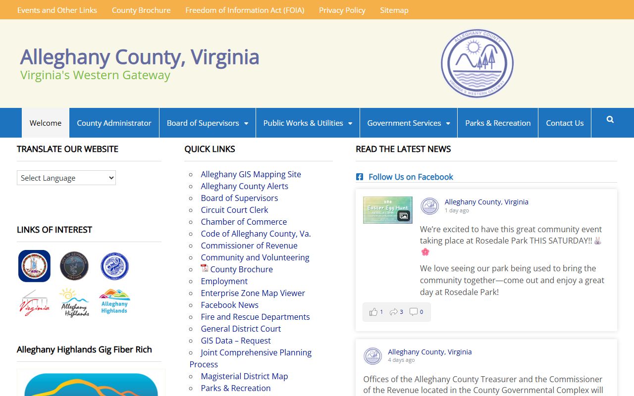 Alleghany County Property Tax Records - official county government website