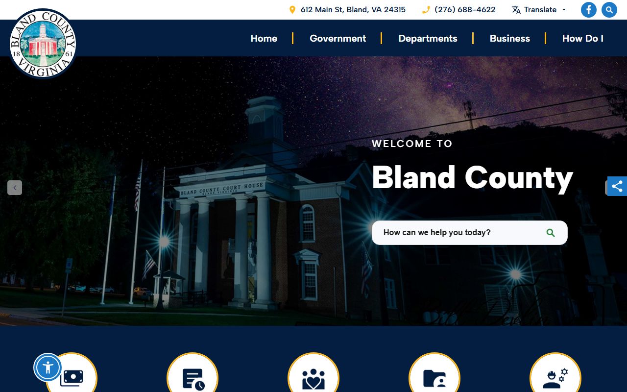 Bland County Property Tax Records - official county government website