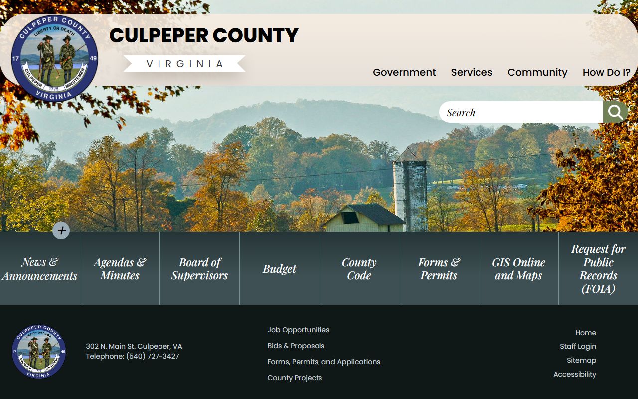 Culpeper County Property Tax Records - Culpeper County Official Government
